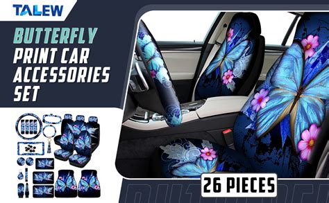 tallew butterfly seat covers full set for women butterfly universal car accessories