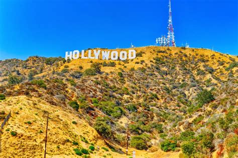 Inscription Hollywood On The Hollywood Hills In Los Angeles Editorial