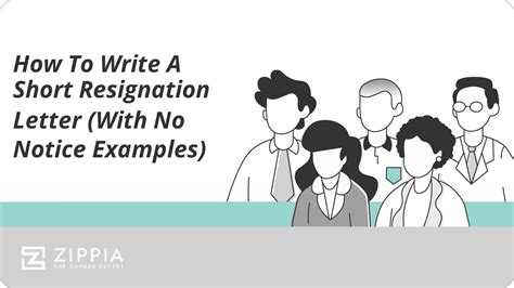 How To Write A Short Resignation Letter With No Notice Examples