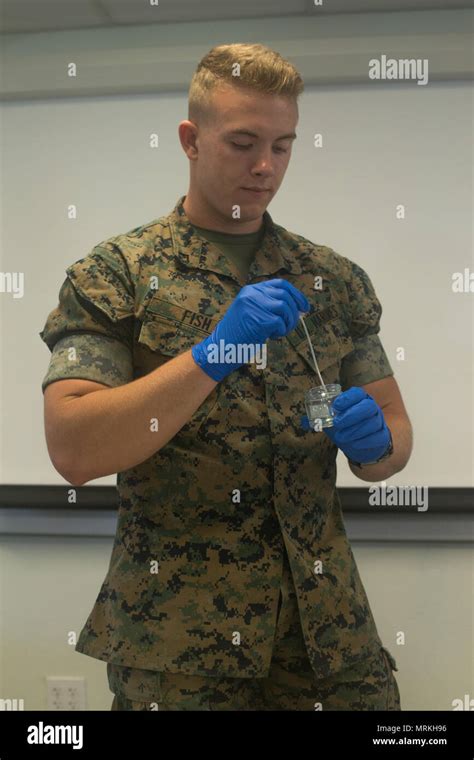 Us Marine Corps Pfc James Fish A Chemical Biological Radiological