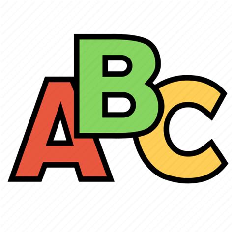 Abc Alphabet Book Education Notebook School Study Icon Download