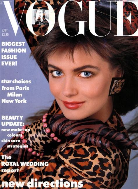 Paulina Porizkova By Patrick Demarchelier Vogue Uk September 1986