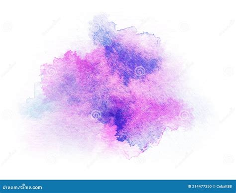 Abstract Purple Blue Watercolor On White Background Stock Illustration