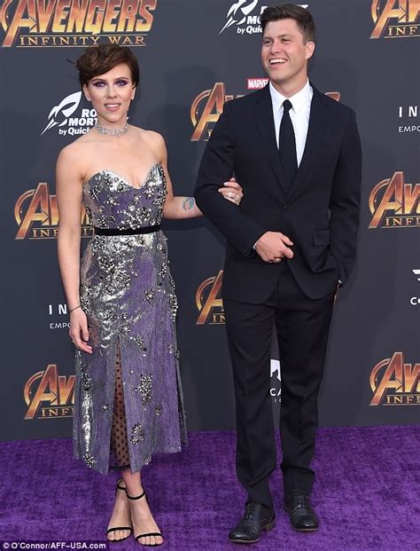 Scarlett Johansson Flaunts Back Tattoo At Avengers Premiere In La