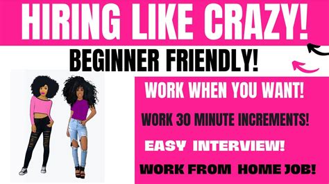 Hiring Like Crazy Easy Interview Beginner Friendly Work When You Want