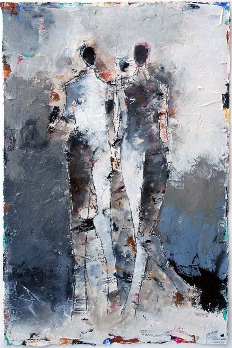Two Figure Painting Julie Schumer Contemporary Art Abstract Figure