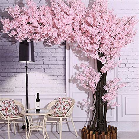 Artificial Cherry Blossom Tree Branches And Vines With Lights