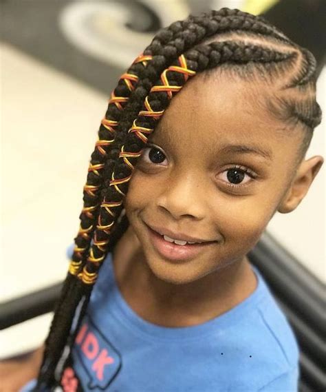 Once all your braids are done, bend forward some curly hairstyles for black girls require plenty of time and effort. Braids for Kids: Black Girls Braided Hairstyle Ideas in ...