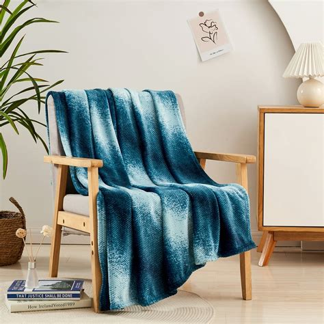 Jml Throw Blanket Teal Soft Flannel Fleece Throw For Sofa Couch50 X