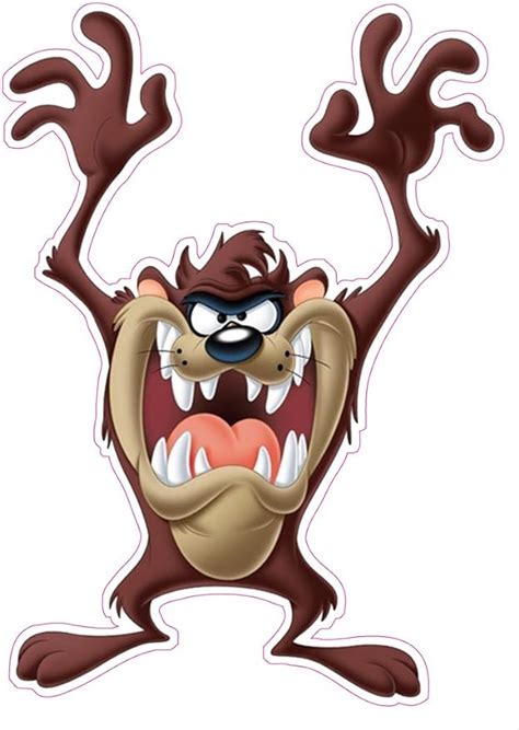 Tasmanian Devil Version 4 Decal 5 Decals Magnets And Bumper Stickers