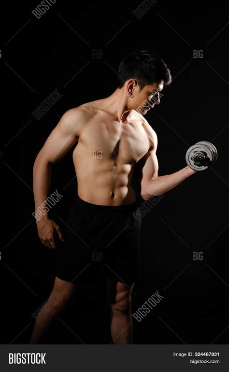 Athletic Muscular Image Photo Free Trial Bigstock