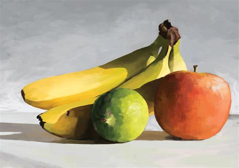 Fruit Still Life Digital Painting Graficgod