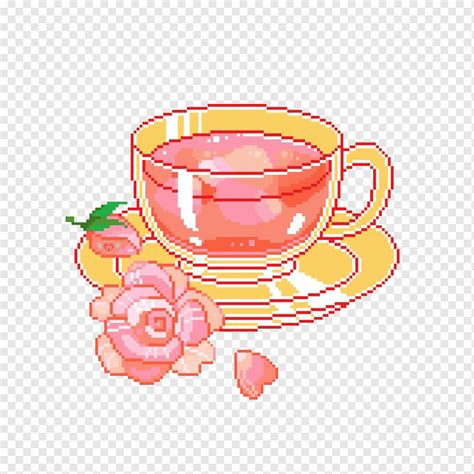 Чашка Пиксель арт Чашка Чая еда чай чашка Png Pngwing