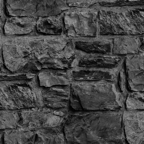 Charcoal Stone Wall Wallpaper Departments Tradepoint