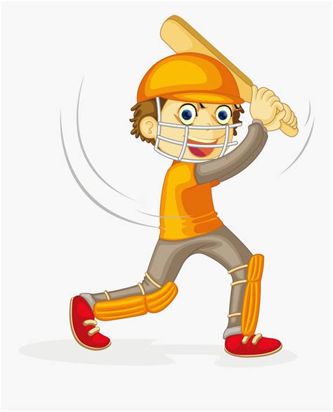 Cricket Clipart Cricket Player Cricket Cartoon Images Png Free