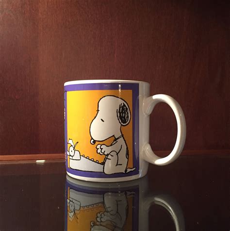 Vintage Charles Schulz Snoopy And Linus Coffee Mug Snoopy Etsy Mugs