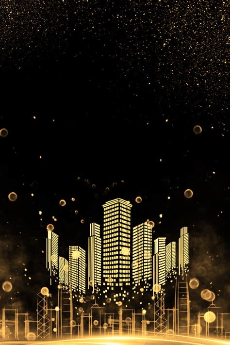 Black City Buildings Background Wallpaper Image For Free Download Pngtree