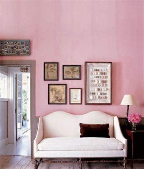 Dusty Pink Walls Pink Living Room Pink Room Home