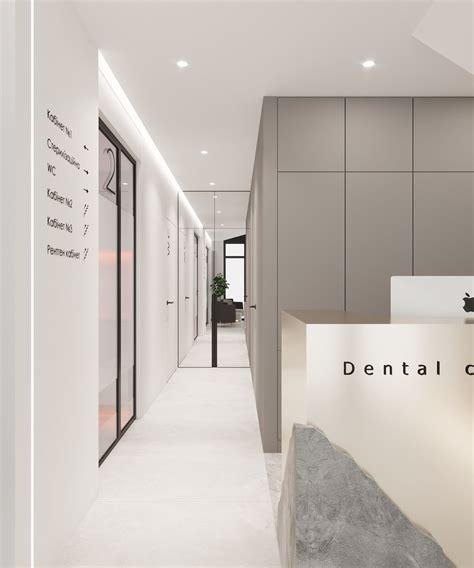 Dental Clinic On Behance Clinic Interior Design Hospital Design