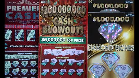 All Tickets Won 2x🍀🍀🍀premier Cash Cash Blowout And Diamond Riches Texas Lottery Scratch