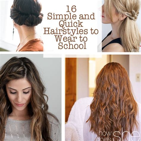 Fine hair is notorious for having a. 16 Simple and Quick Hairstyles to Wear to School | How ...