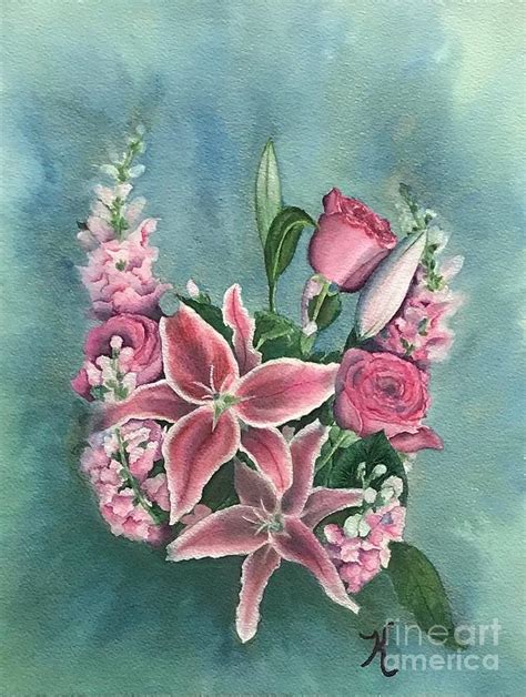 Melodys Bouquet Painting By Kay Cross Fine Art America