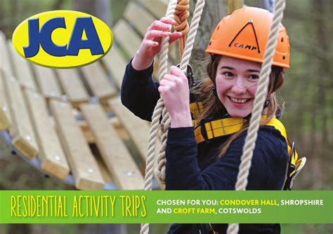Jca Adventure Condover Hall And Croft Farm 2016 By Experience Education