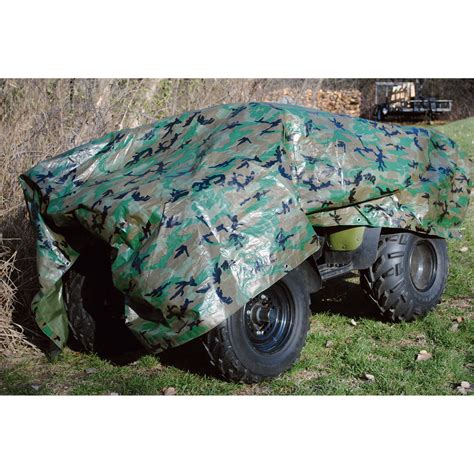 Roughneck 3 Oz Heavy Duty Poly Tarp — Green Camo 10ft X 12ft