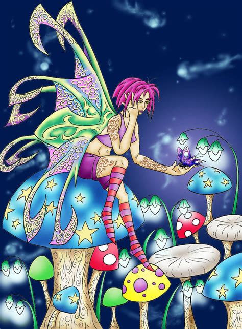 Fairy And Mushrooms By Shadowfoxx On Deviantart