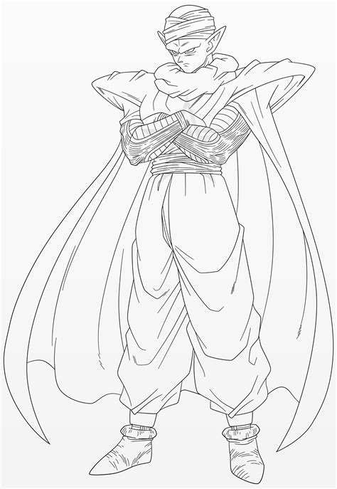 Piccolo Dbz Drawings Sketch Coloring Page