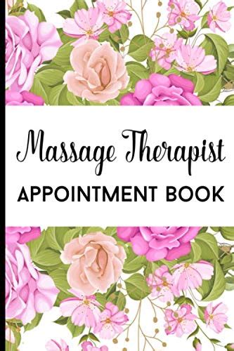 Massage Therapist Appointment Book Daily Schedule Organizer Planner With Hourly Time Slots And