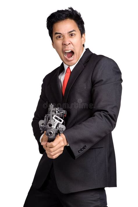11 Business Man Hold Gun Free Stock Photos Stockfreeimages