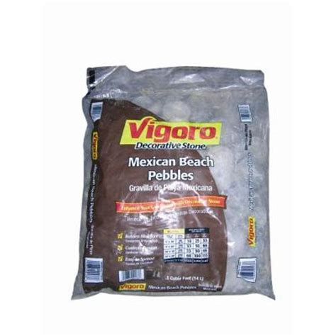 Southwest boulder & stone 0.5 cu. Vigoro Decorative Stone 0.5 cu. ft. Mexican Beach Pebbles ...