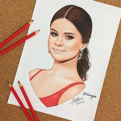 Via Ladyterezie Selena Gomez Drawing Celebrity Drawings Selena Gomez