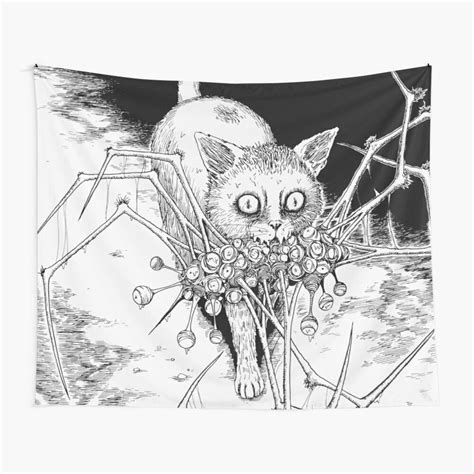 Soichis Beloved Pet Junji Ito Anime Tapestry By Noaprojekt