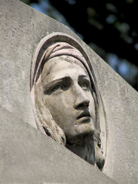 Stone Sculpture Of A Grieving Woman Stock Image Image Of Depressed Grief 69546459