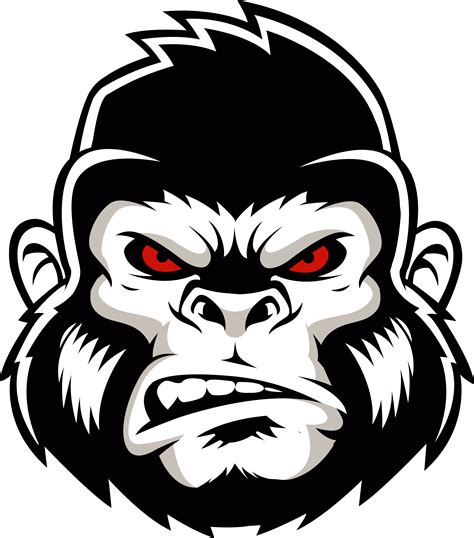 Gorilla Head Drawing Gorilla Logo Png Clipart Full Size Clipart