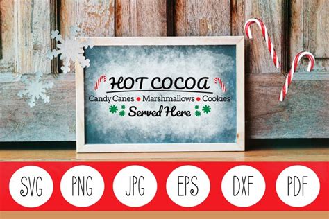 Hot Chocolate Bar SVG Hot Chocolate SVG Hot Cocoa Bar