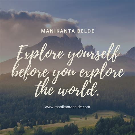 Explore yourself before you explore the world.#explore # ...