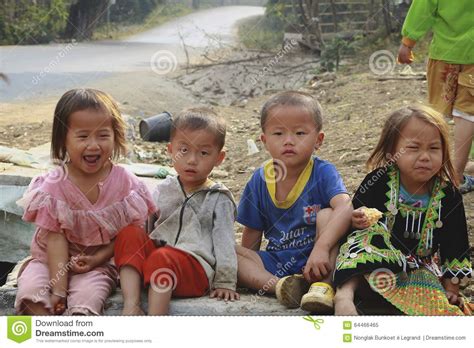 Hill Tribe Children Editorial Image - Image: 64466465