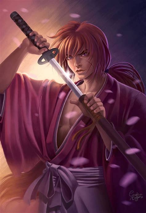 Kenshin Himura By Carolmylius On Deviantart Rurouni Kenshin Anime