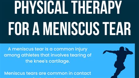 Physical Therapy For A Meniscus Tear Infographic Mangiarelli