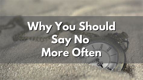 Top 3 Reasons To Learn To Say No More Often Top Three Guide