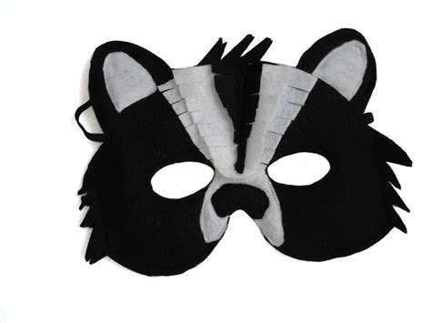 Childrens Woodland Animal Skunk Felt Mask Magical Attic