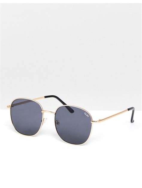 Buy Quay Australia Quay X Love Island Australia Jezabell Round Sunglasses In Gold Smoke Online