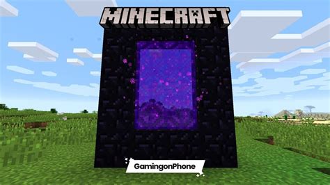 Minecraft How To Make A Nether Portal And Head Into It Gamingonphone