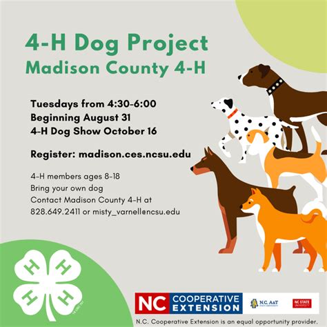 Madison 4 H Dog Project Nc Cooperative Extension