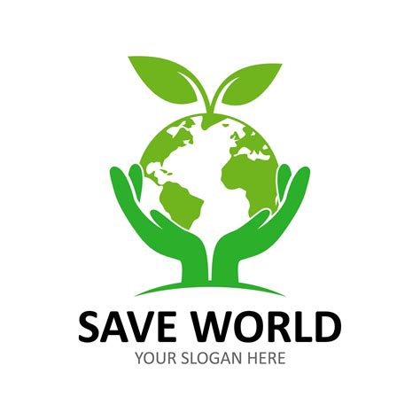 Save World Logo 7688769 Vector Art At Vecteezy