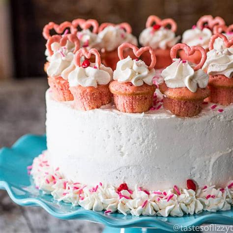 Serve Your Loved Ones This Easy To Decorate Strawberry Valentine Cake Vanilla Buttercream