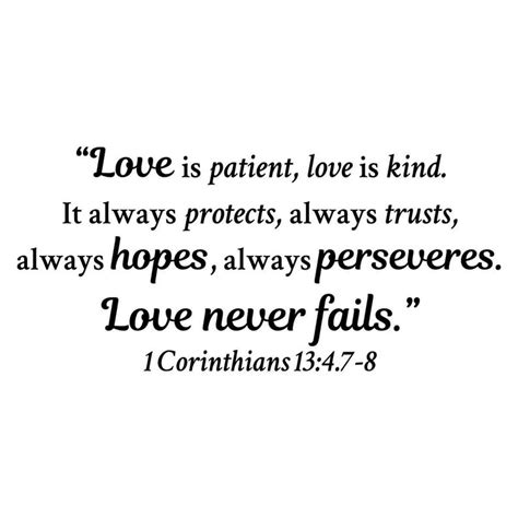 Love Is Patient Love Is Kind Decal 1 Corinthians Bible Verse Etsy